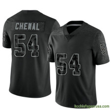 Mens Kansas City Chiefs Leo Chenal Black Authentic Reflective Kcc216 Jersey C789